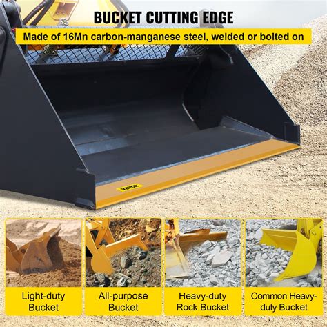 skid steer bucket with bolt on cutting edge|aftermarket skid steer cutting edges.